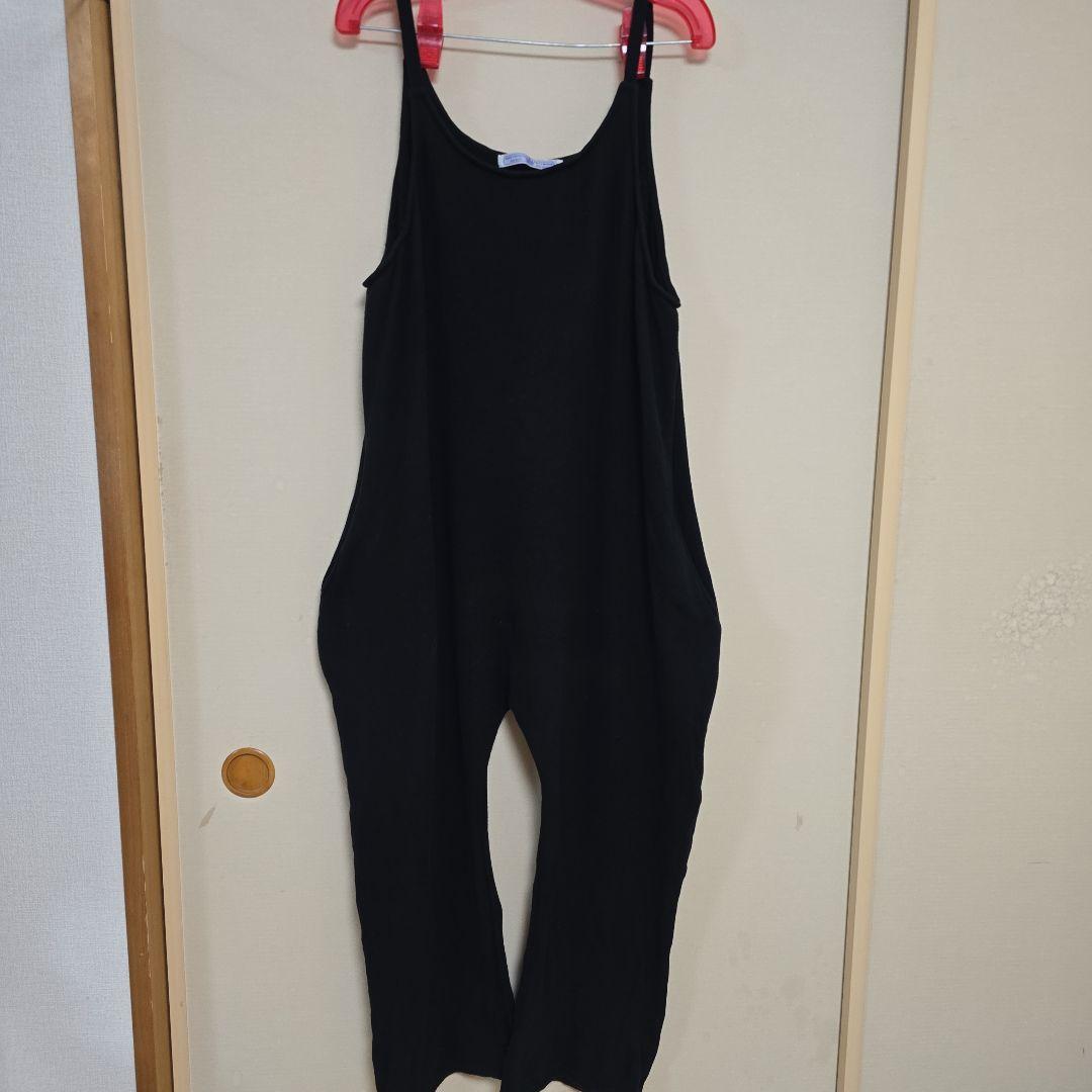 今季R&D.M.Co-裏起毛SALOPETTE ブラック Mサイズ