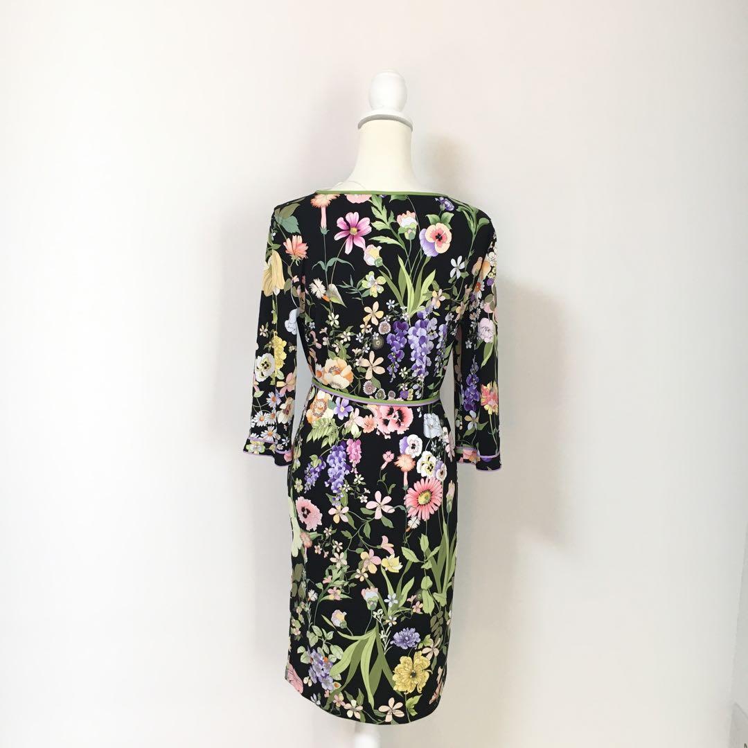 新作未使用　LEONARD レオナール　タグ付き　ストレッチ　ロング　ワンピース