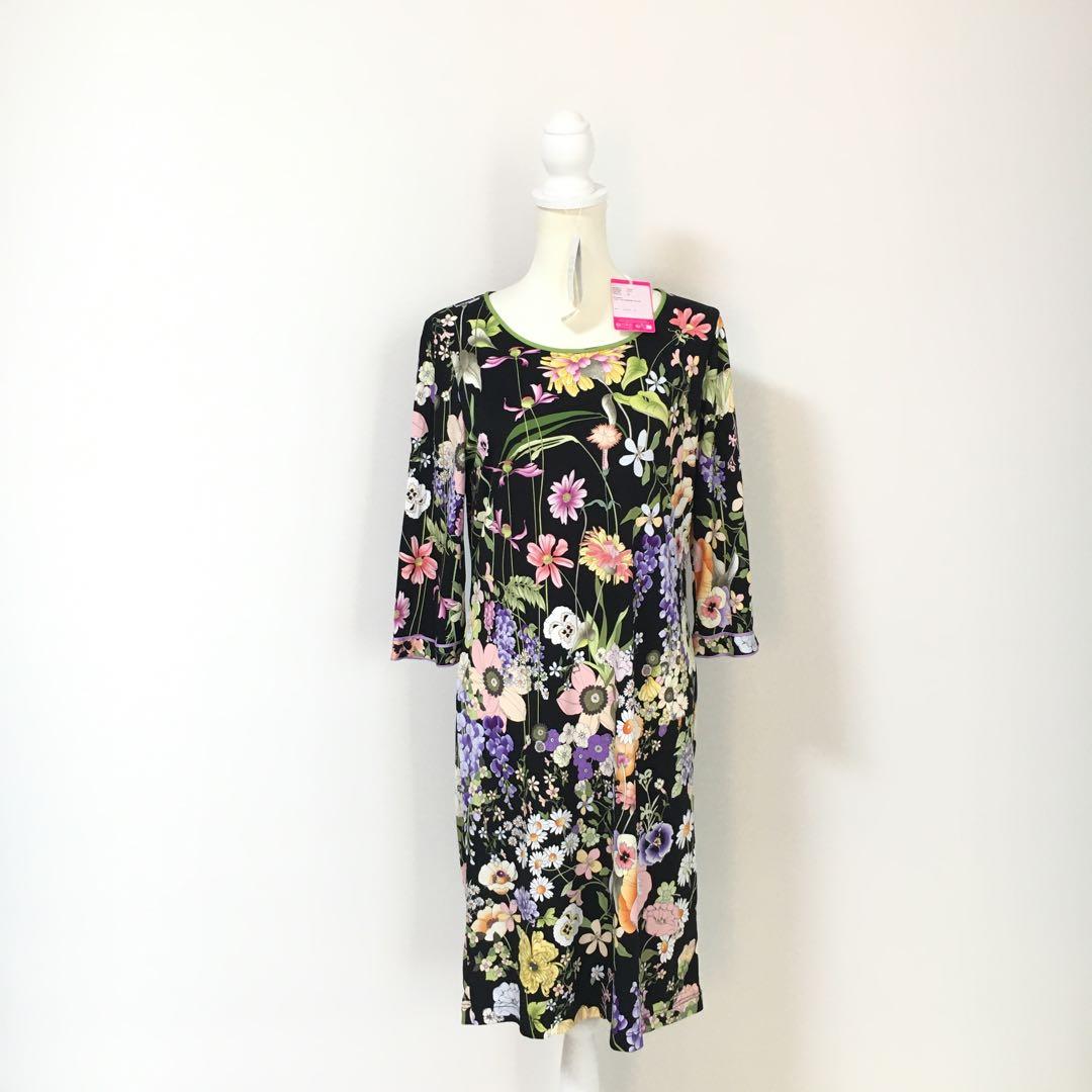 新作未使用　LEONARD レオナール　タグ付き　ストレッチ　ロング　ワンピース