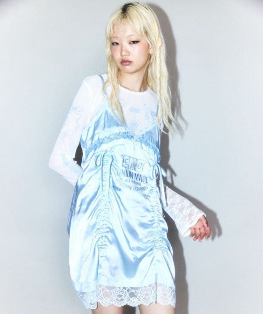 トップス Candy Stripper CND LINGERIE MINI DRESS