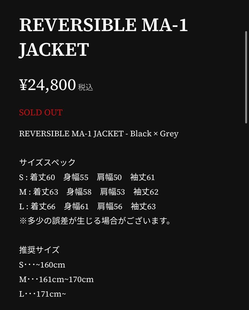 【完売品】ANTIMID REVERSIBLE MA-1 JACKET レア