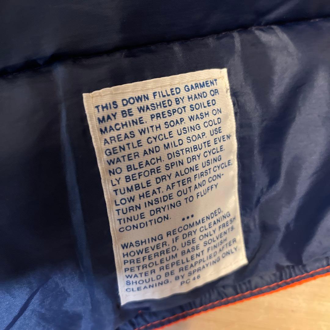 【良品】70s SKI LEVI'S デニム ダウンベスト USA オレンジ L