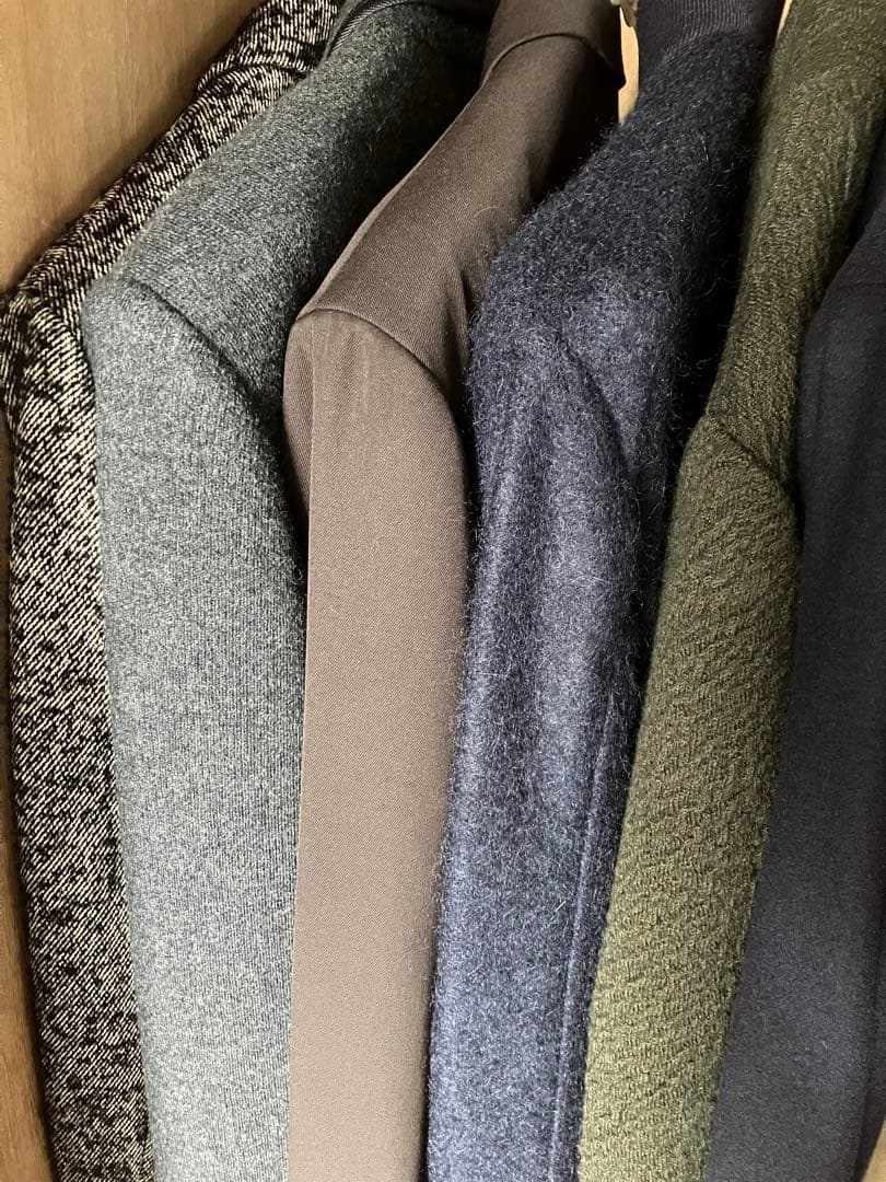 値下げ【新品】ボッテガヴェネタ　ボタンレスダブルブレストジャケット_焦茶M〜LL