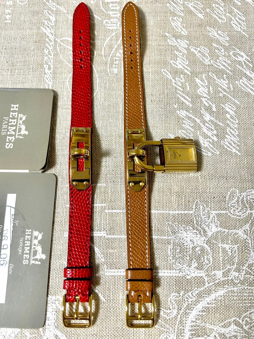 美品エルメスケリー時計交換ベルト付き