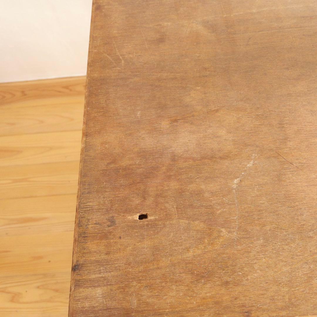 木製　作業台　横幅 約106㎝　ワークテーブル　古道具　古家具　ビンテージ