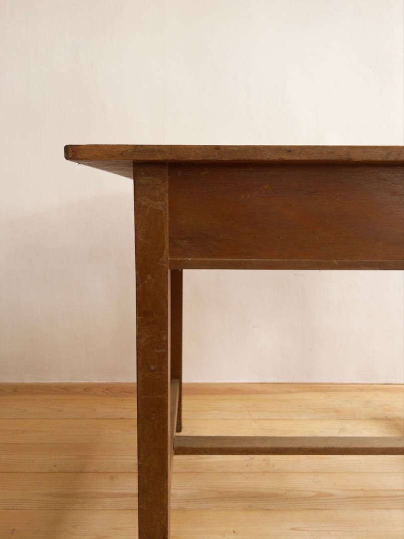 木製　作業台　横幅 約106㎝　ワークテーブル　古道具　古家具　ビンテージ