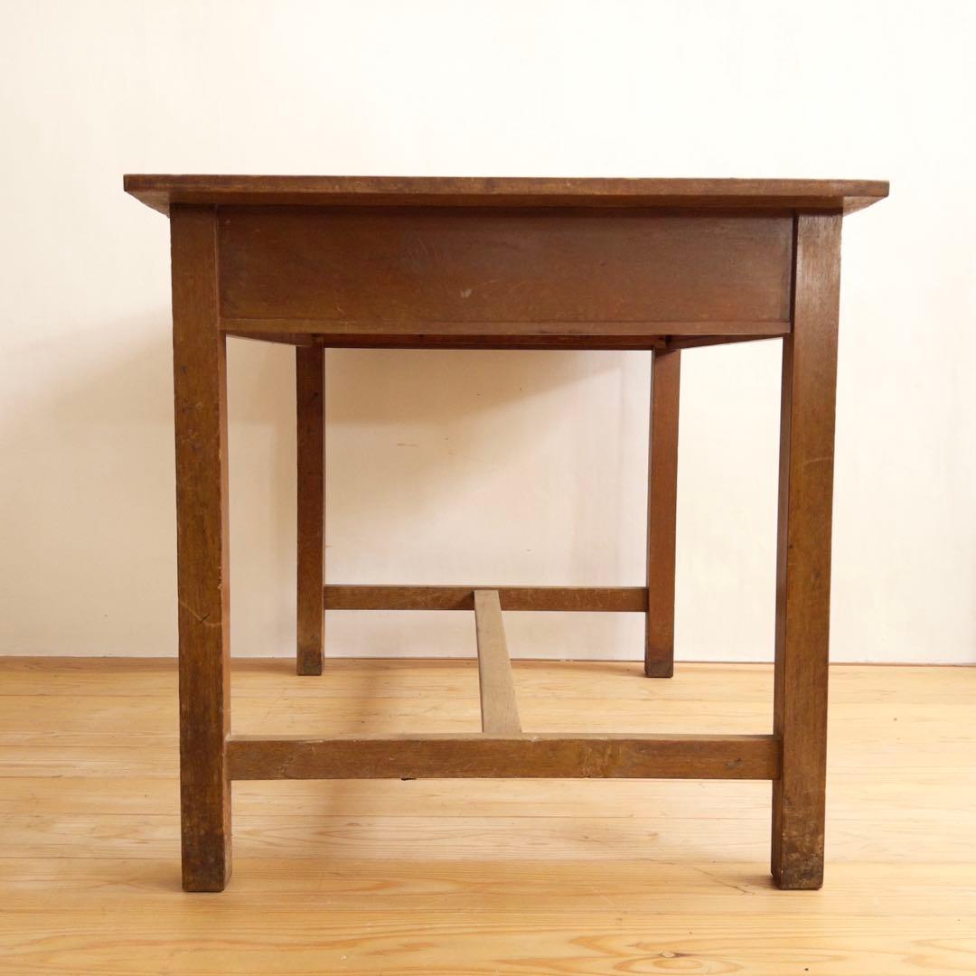 木製　作業台　横幅 約106㎝　ワークテーブル　古道具　古家具　ビンテージ