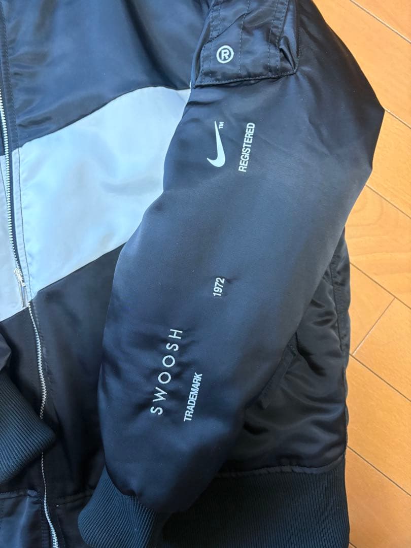 Nike MA-1 フライトジャケット ブラック/グレー　美品　XL