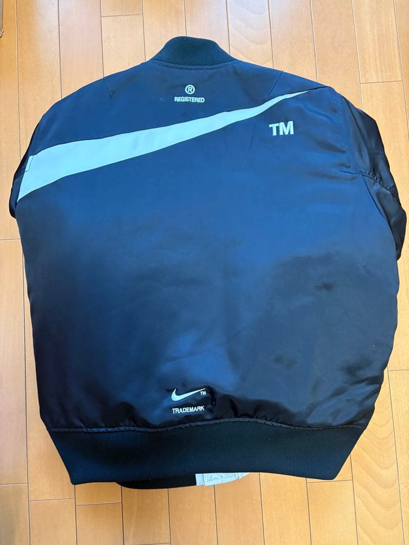Nike MA-1 フライトジャケット ブラック/グレー　美品　XL