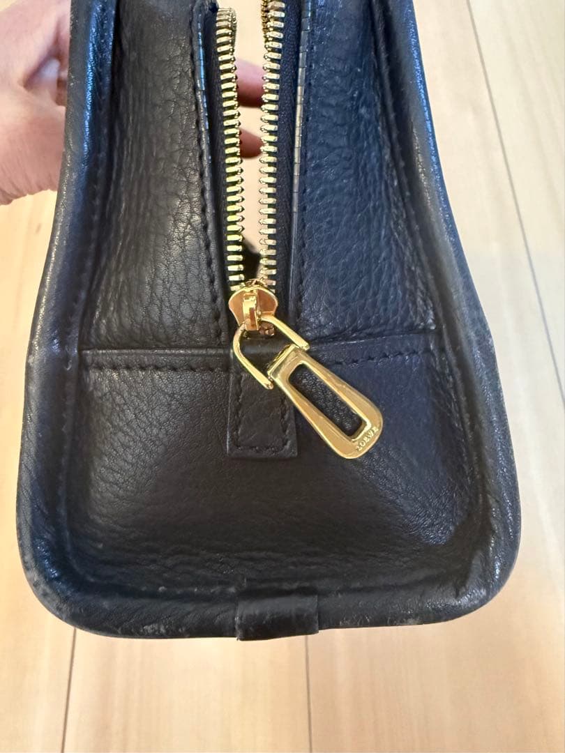 ロエベ アマソナ23 レザー ハンドバッグ ブラック