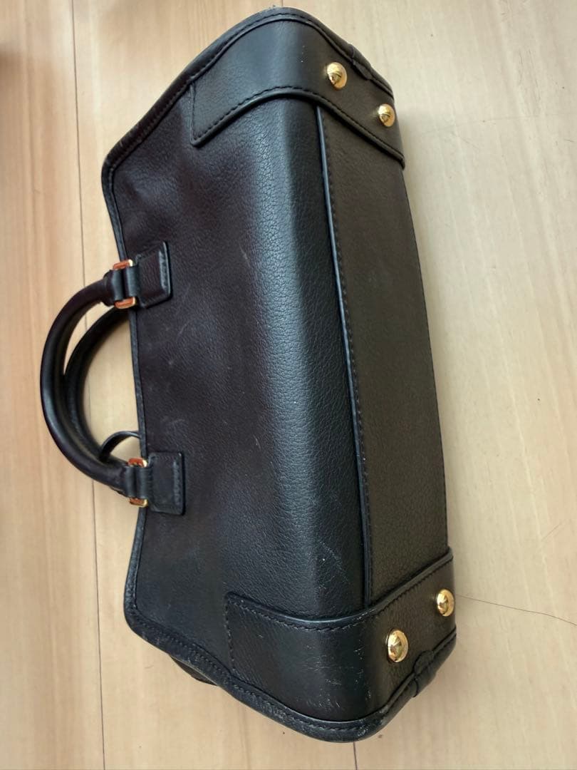 ロエベ アマソナ23 レザー ハンドバッグ ブラック