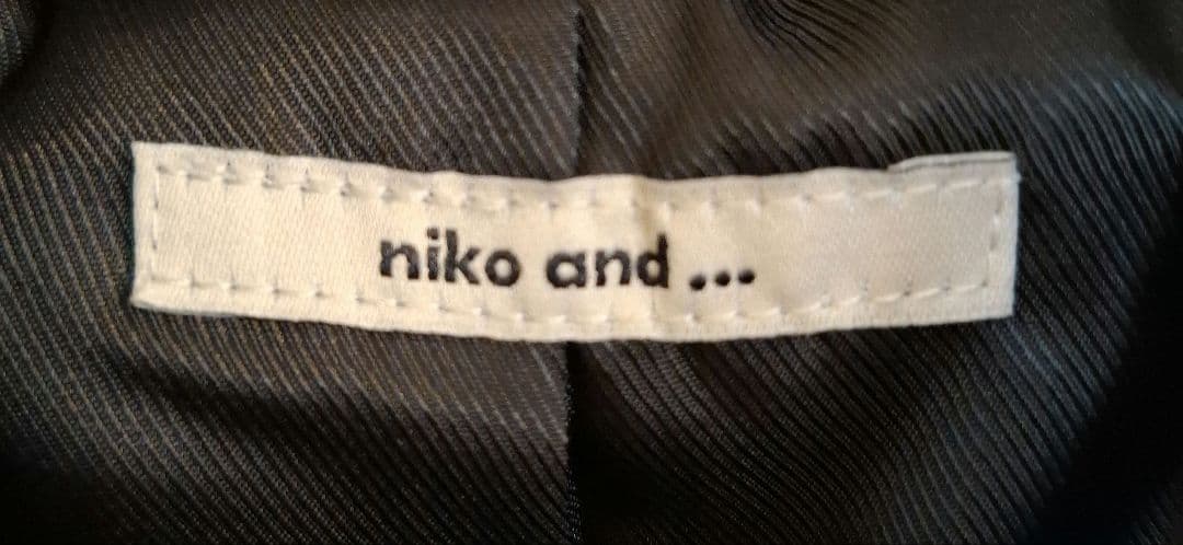 ニコアンド　ライトモッサドルマンジャケットコート　ブラック　新品未使用