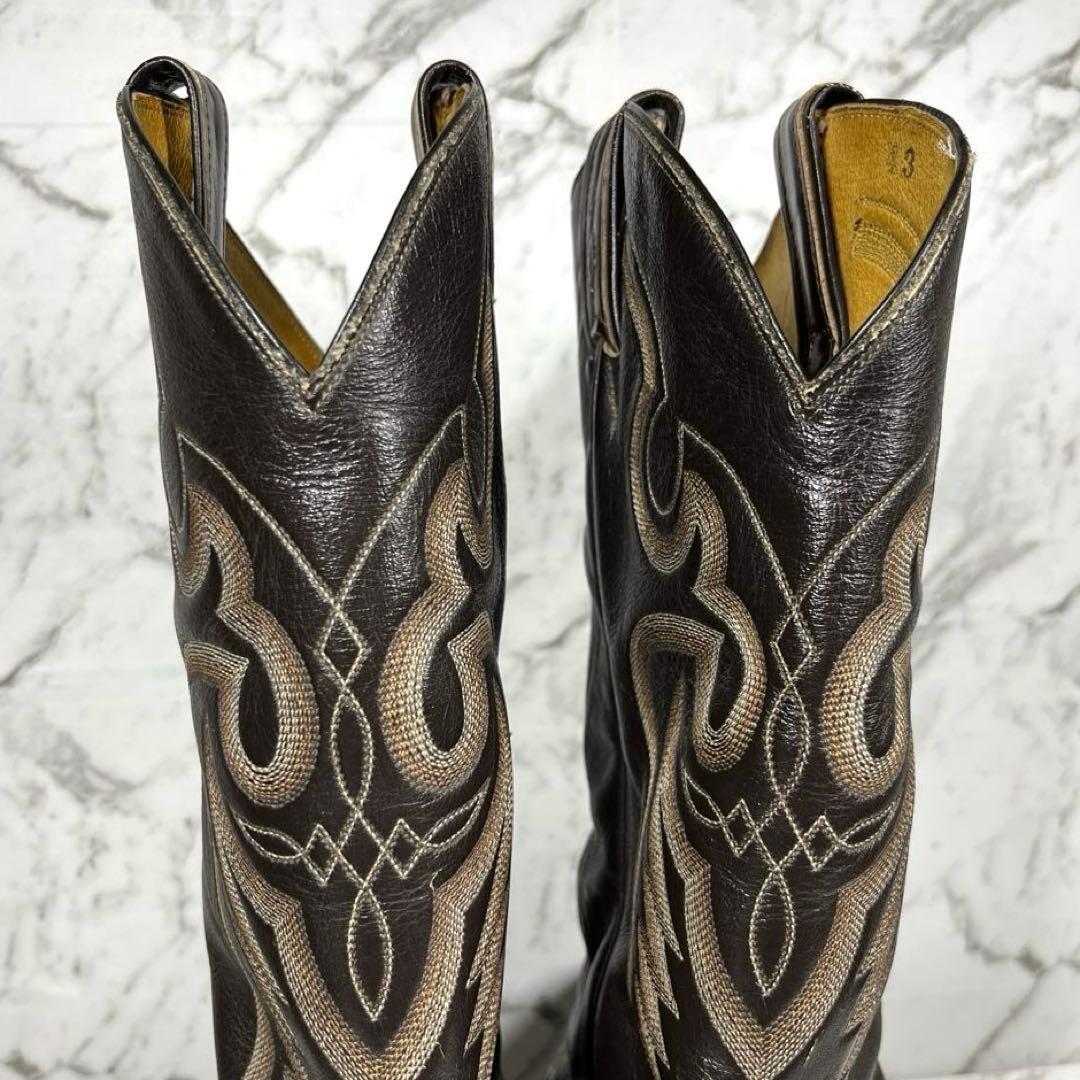 トニーラマ ウエスタンブーツ・USA製・リザード本革・8E・黒タグ・ヴィンテージ