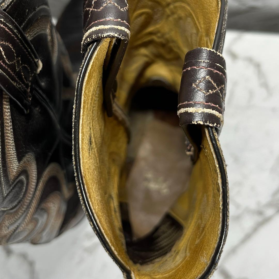 トニーラマ ウエスタンブーツ・USA製・リザード本革・8E・黒タグ・ヴィンテージ