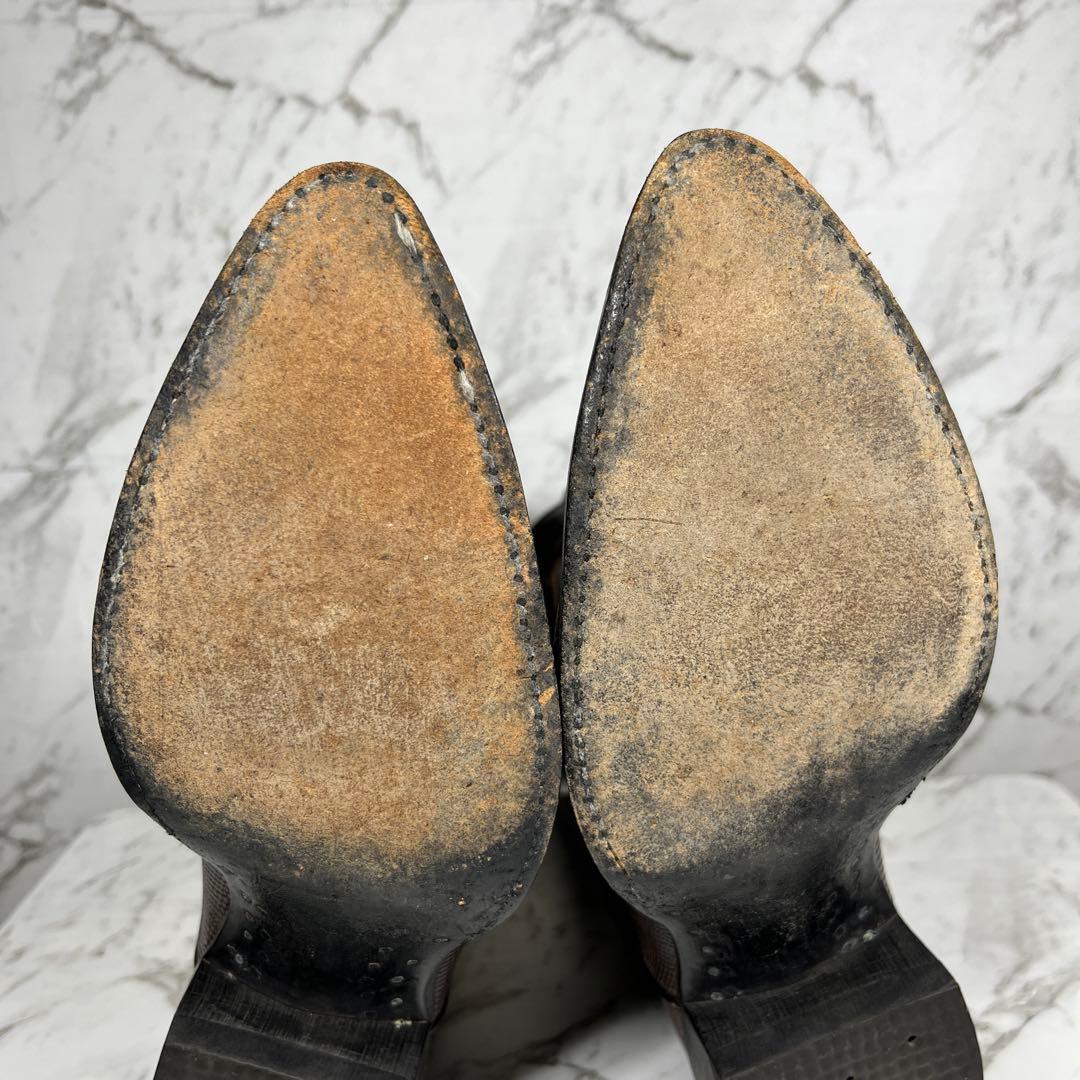 トニーラマ ウエスタンブーツ・USA製・リザード本革・8E・黒タグ・ヴィンテージ