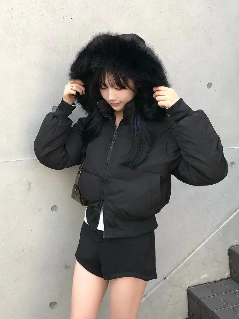 なつままさん専用　ダブルジップファータッチパデッドブルゾン