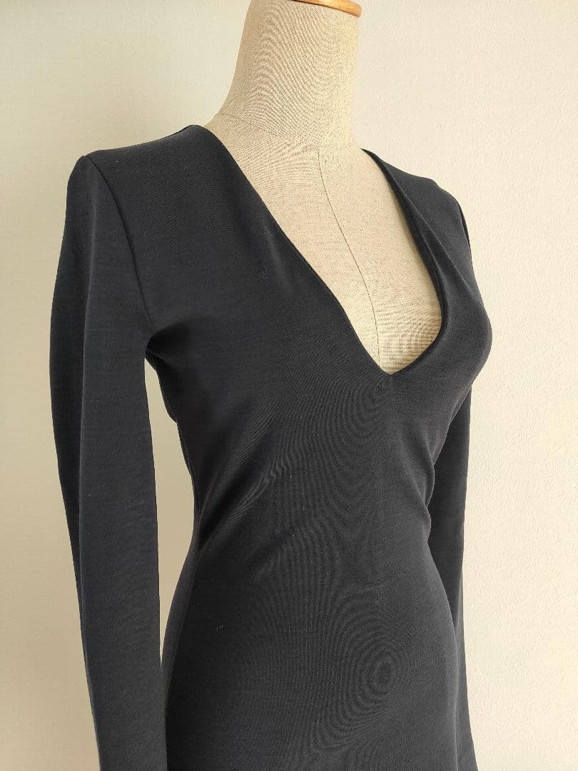 ★ ディースクエアード イタリア製 Vネック 羊毛 タイト ワンピース