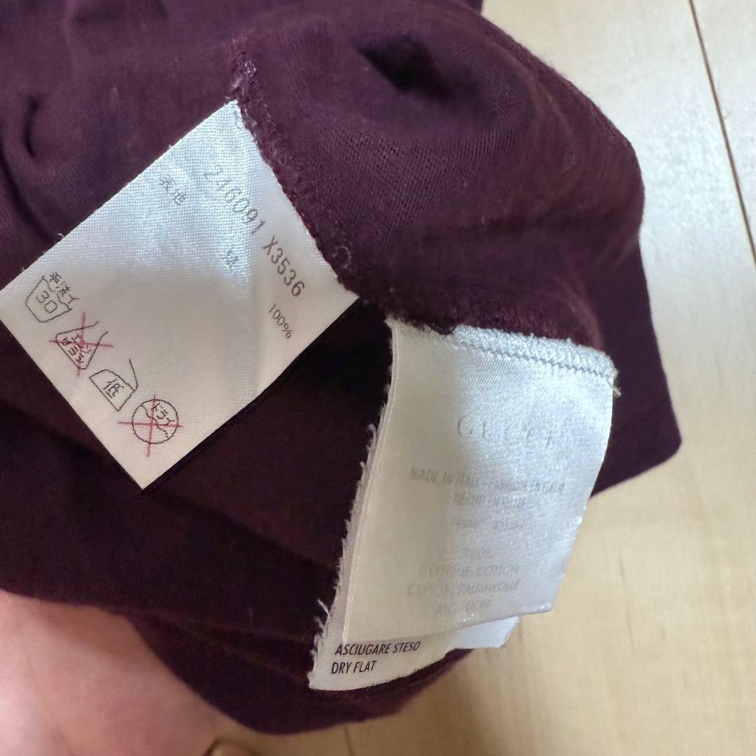 GUCCI　グッチ　バーガンディ　紫　ヴァイオレット Tシャツ XL