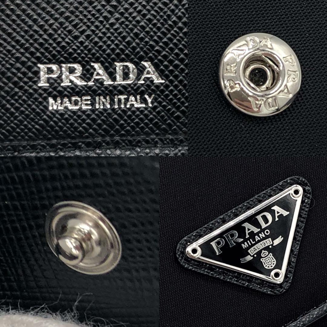 未使用✨プラダ 2つ折り財布 ナイロン　ブラック　1MH523
