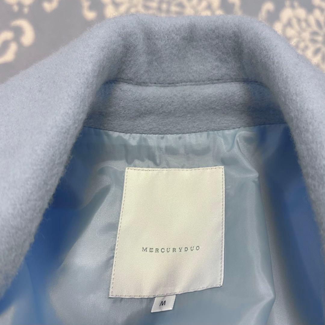 マーキュリーデュオ　ウールチェスターコート　Mサイズ　ブルー