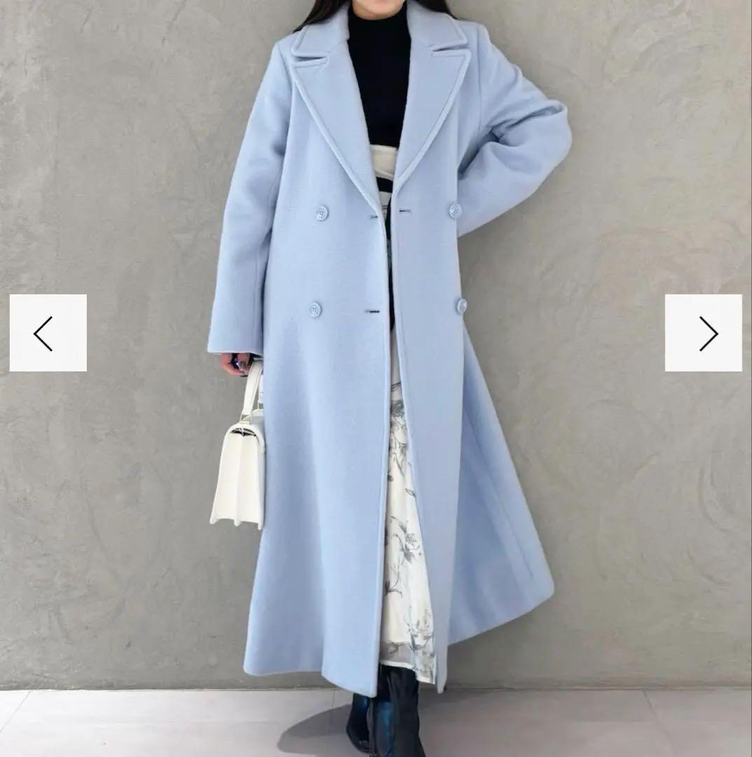 マーキュリーデュオ　ウールチェスターコート　Mサイズ　ブルー