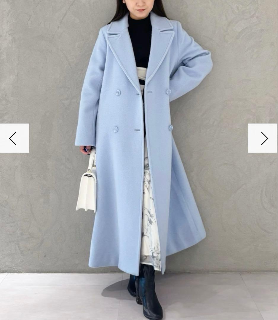 マーキュリーデュオ　ウールチェスターコート　Mサイズ　ブルー