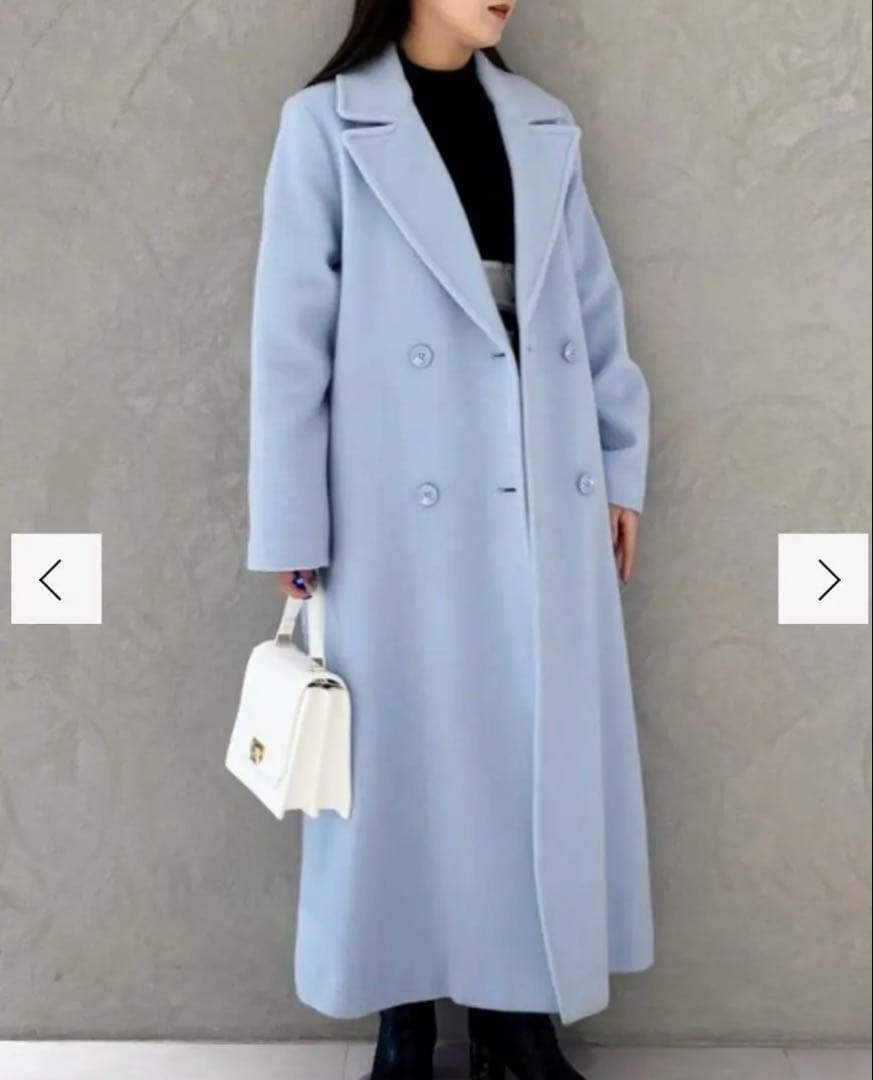 マーキュリーデュオ　ウールチェスターコート　Mサイズ　ブルー