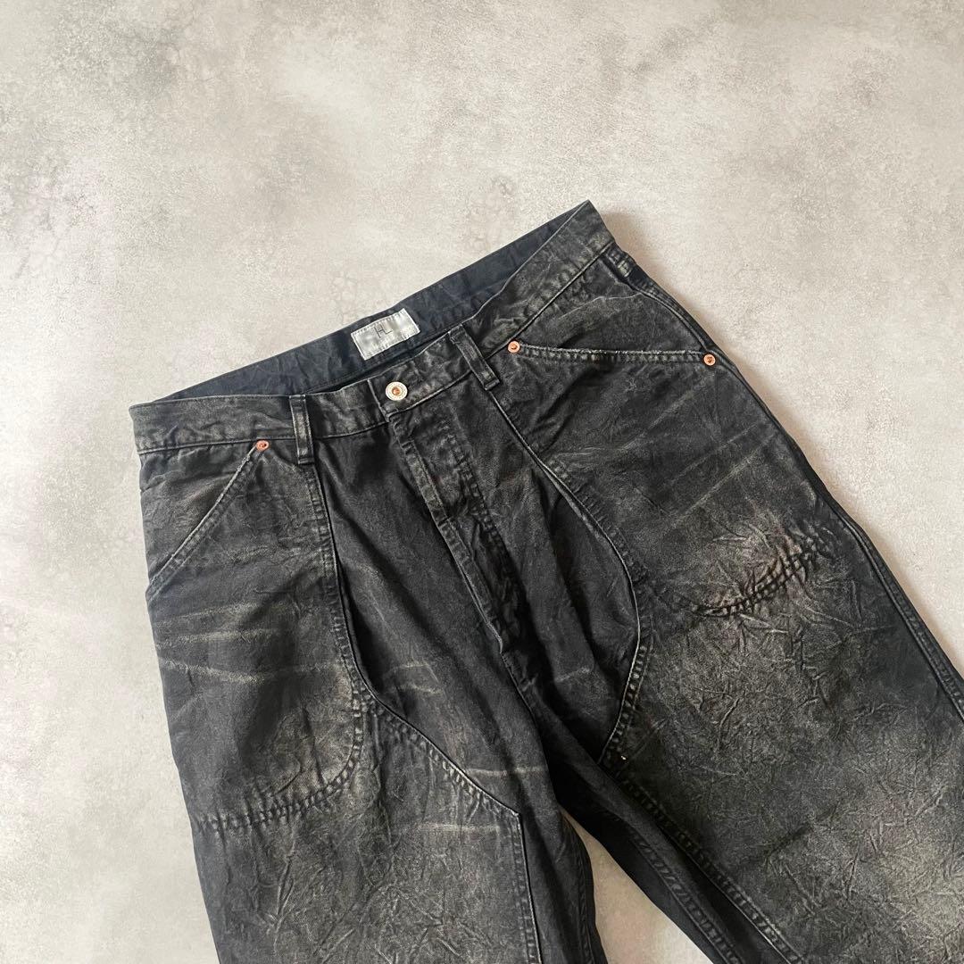 美品 25AW HERILL Duck Painter Pants 2 ブラック