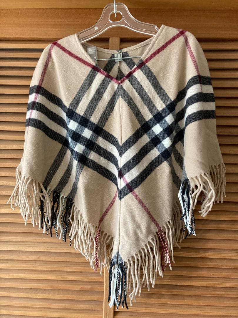 BURBERRY カシミヤ ポンチョ