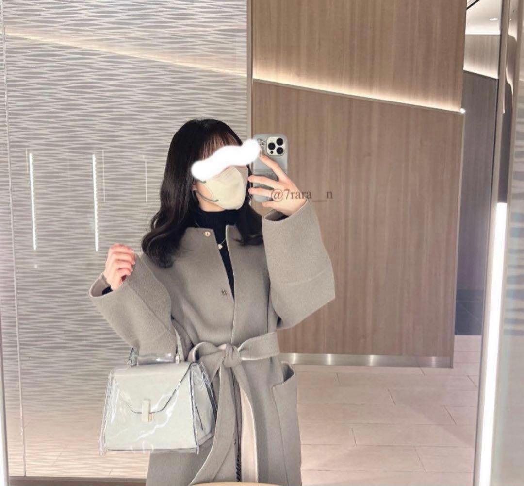 【FRAY I.D】ウールカシミヤバイカラーリバーコート