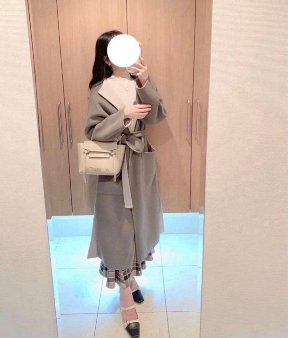 【FRAY I.D】ウールカシミヤバイカラーリバーコート