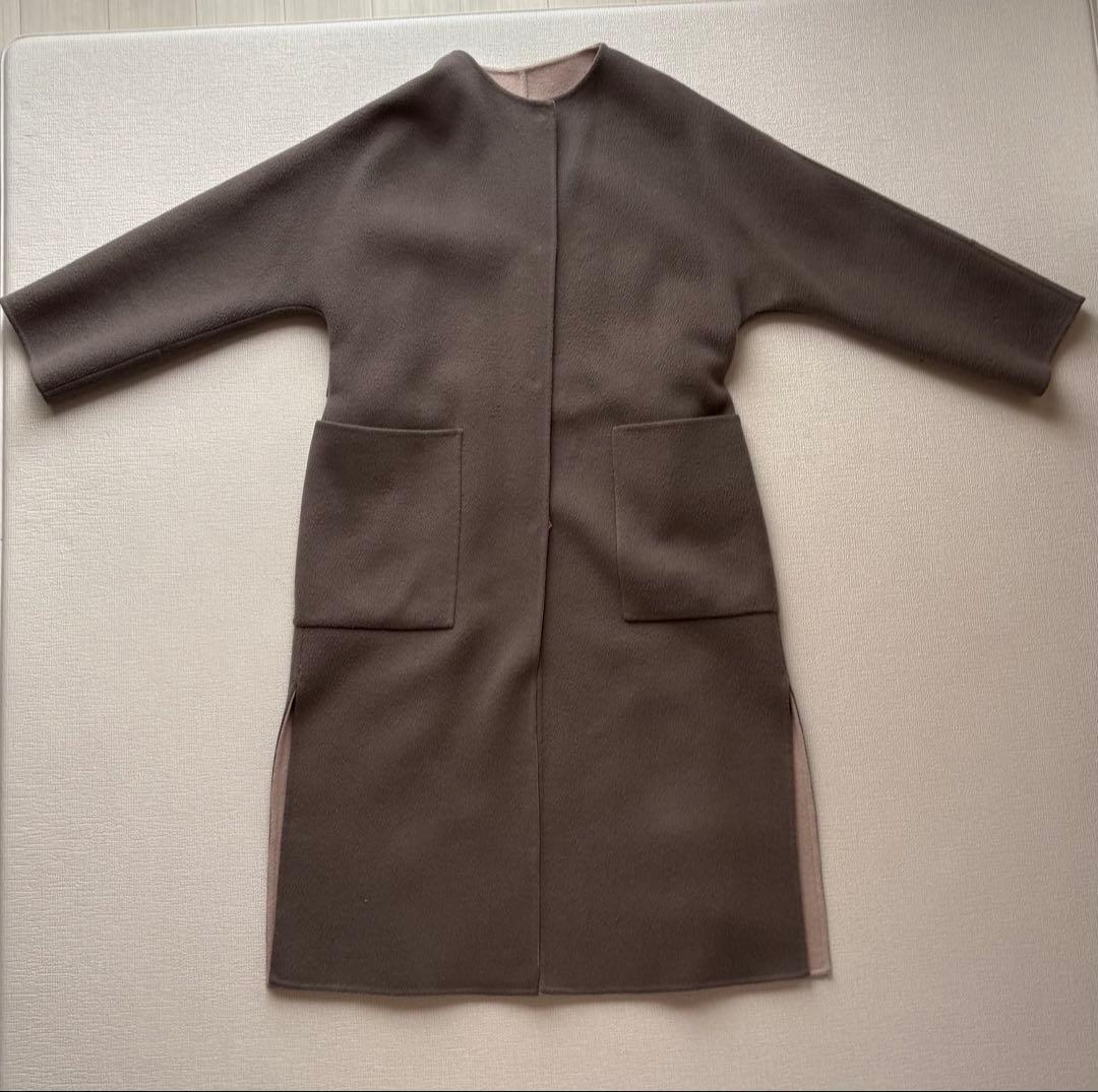 【FRAY I.D】ウールカシミヤバイカラーリバーコート