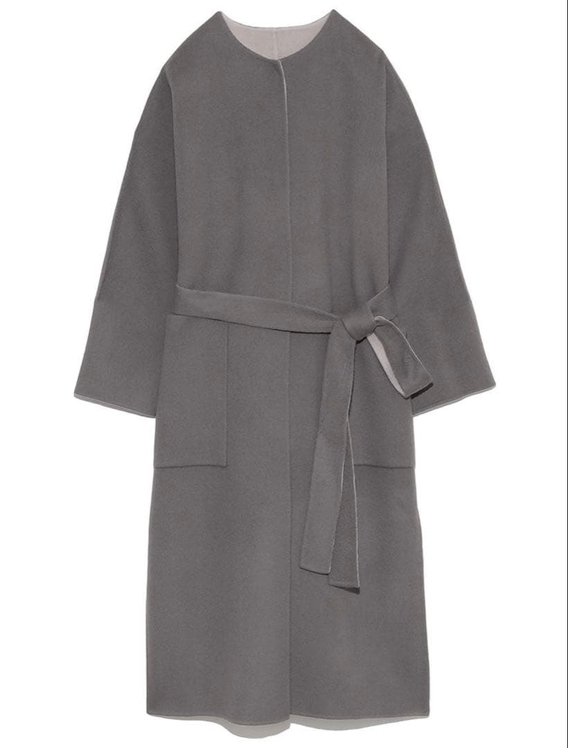 【FRAY I.D】ウールカシミヤバイカラーリバーコート