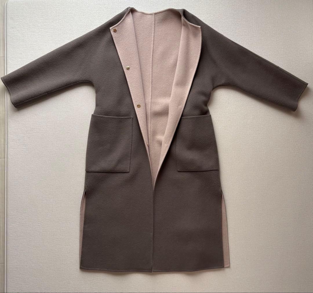 【FRAY I.D】ウールカシミヤバイカラーリバーコート