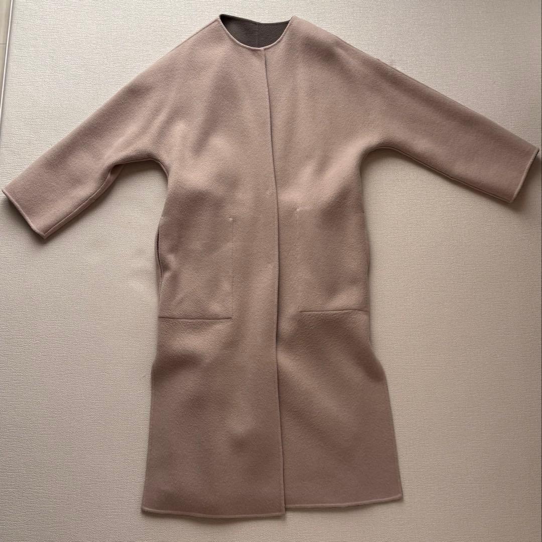 【FRAY I.D】ウールカシミヤバイカラーリバーコート