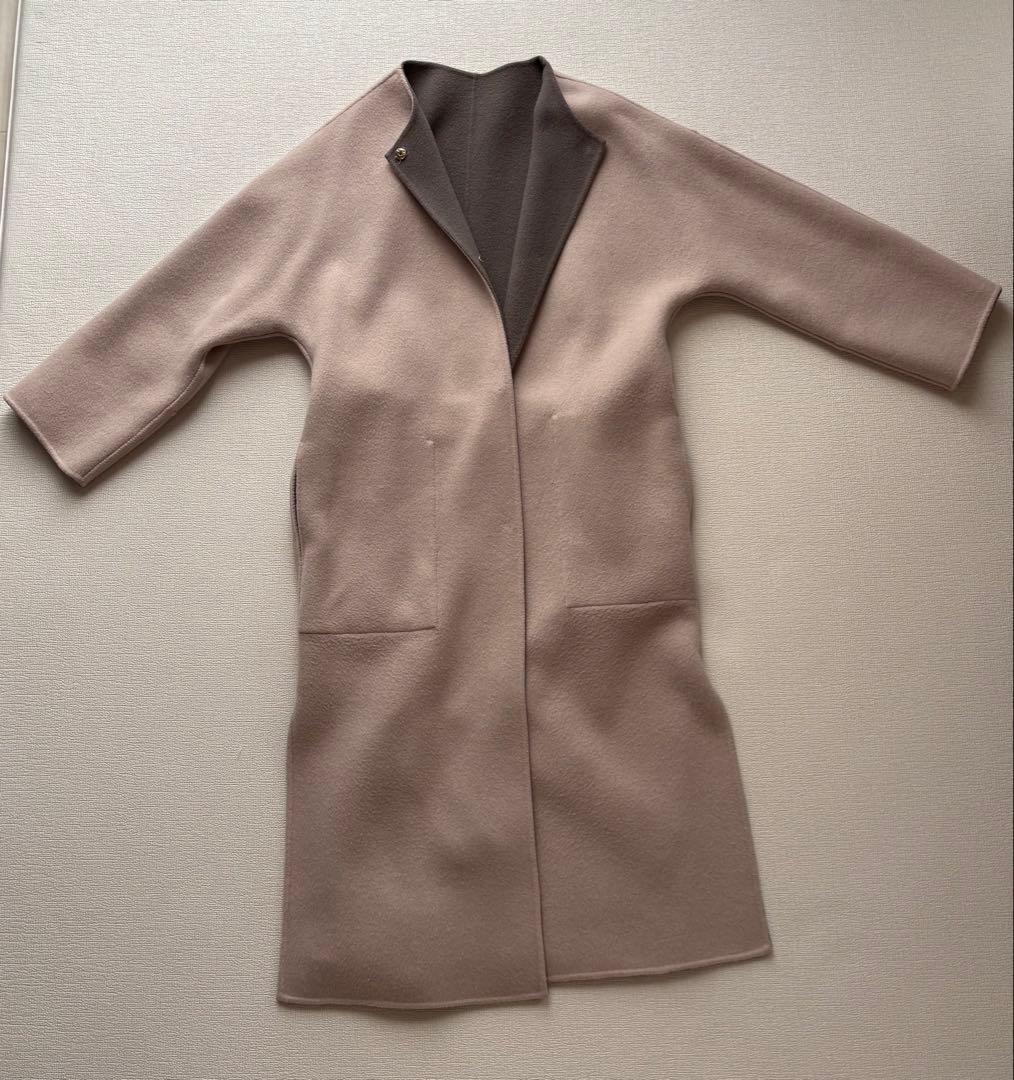 【FRAY I.D】ウールカシミヤバイカラーリバーコート