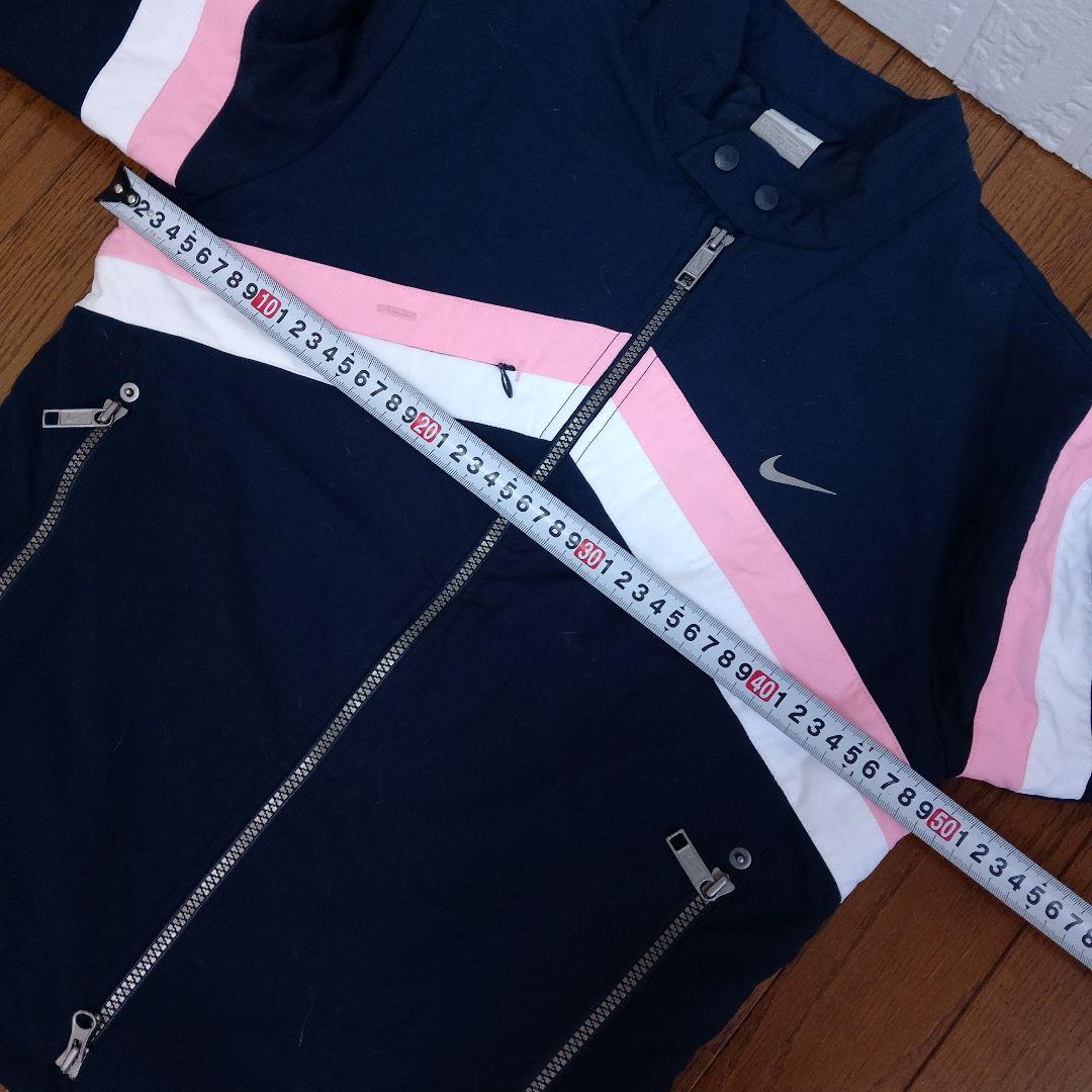 NIKE GOLF フルジップ ジャケット ネイビー ピンク　レディース M