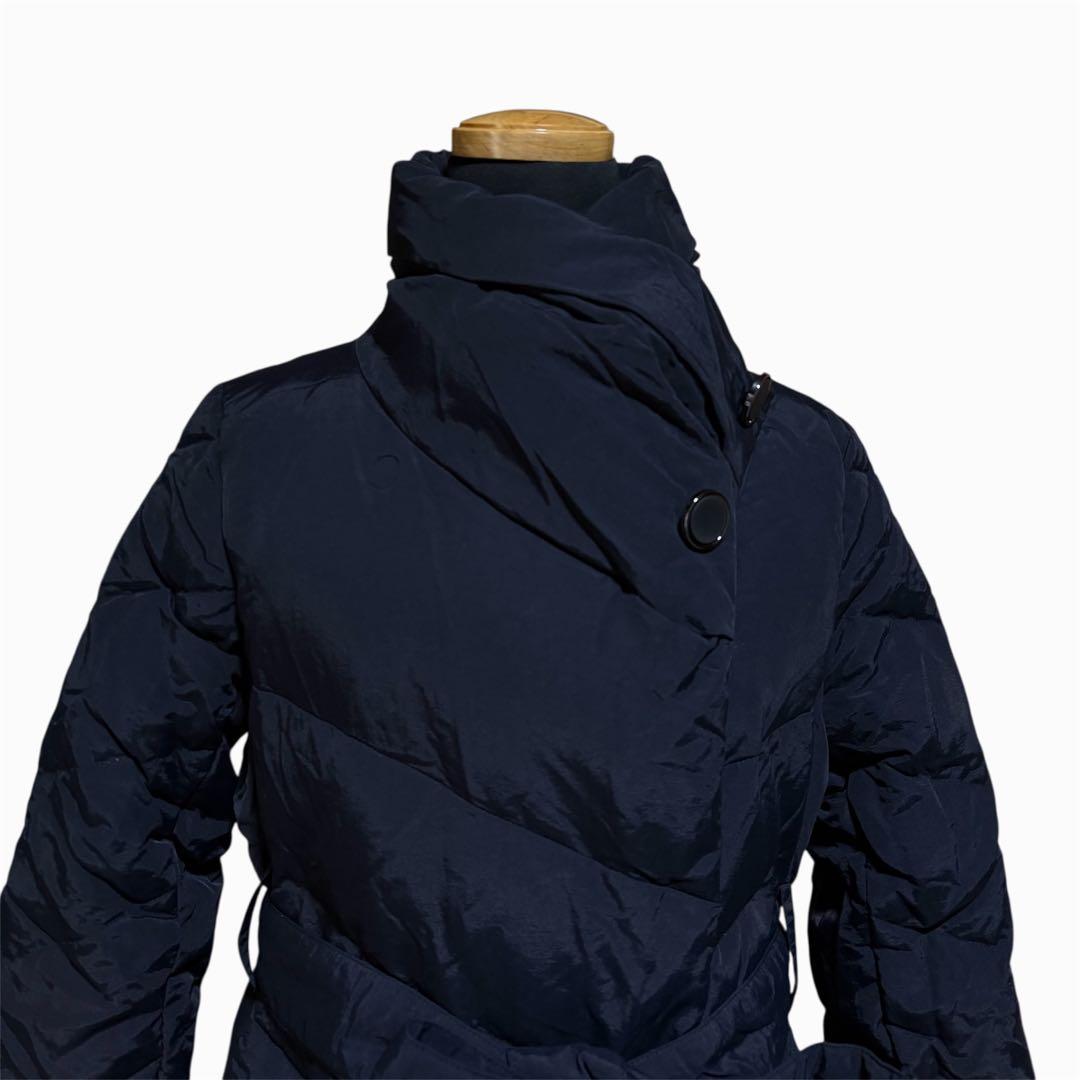 RUIRUE BOUTIQUE ロング ダウンコート Aライン ネイビー L