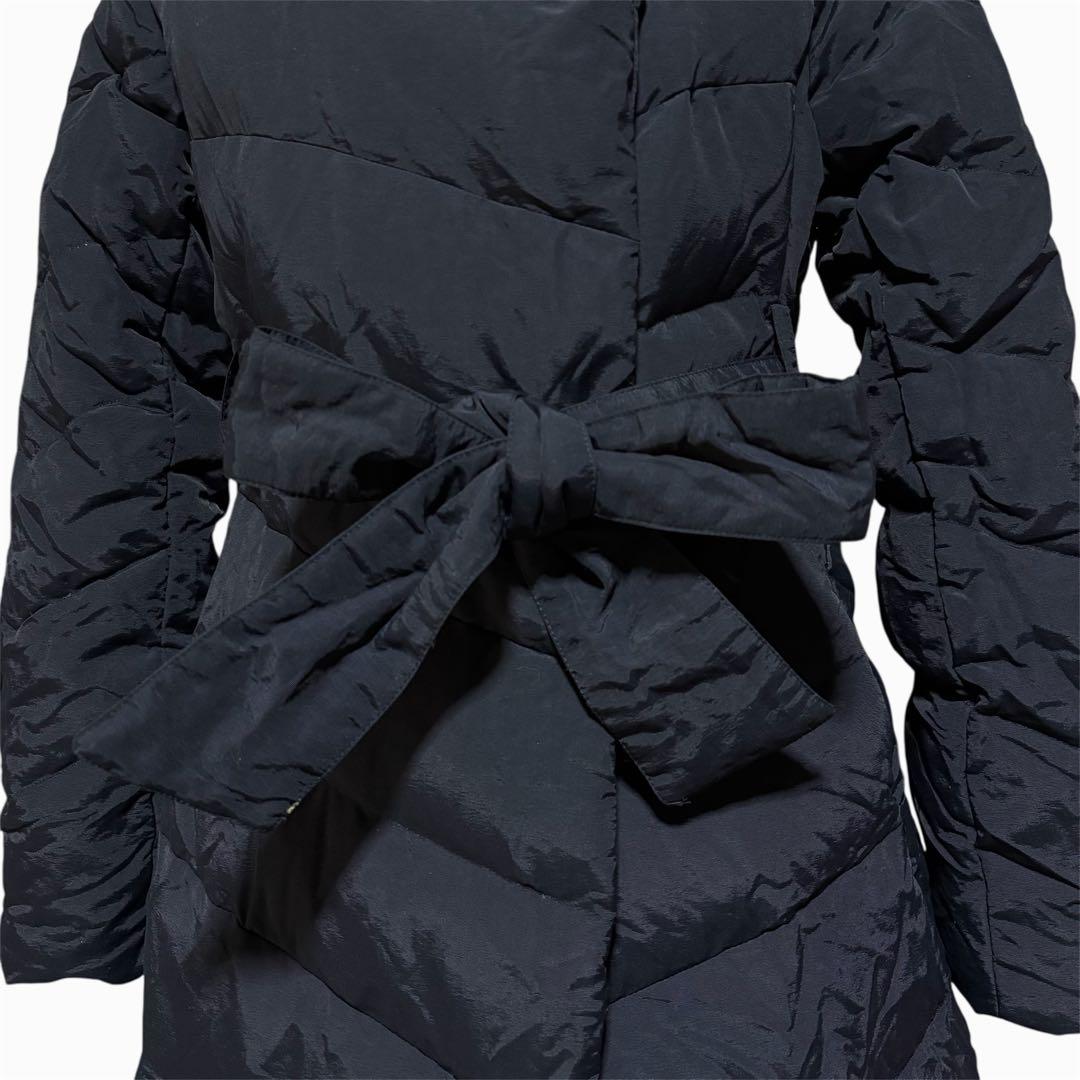 RUIRUE BOUTIQUE ロング ダウンコート Aライン ネイビー L