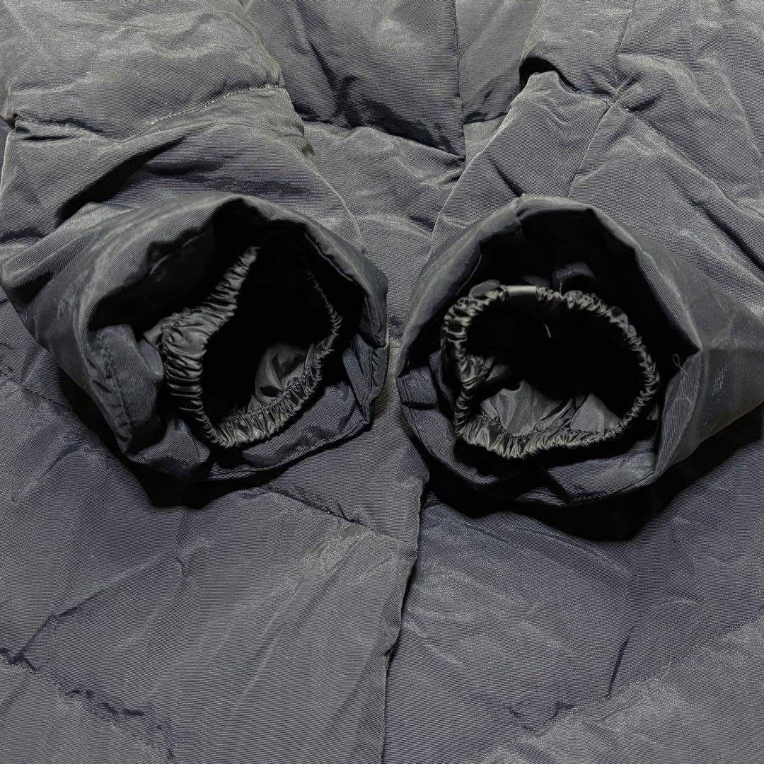 RUIRUE BOUTIQUE ロング ダウンコート Aライン ネイビー L