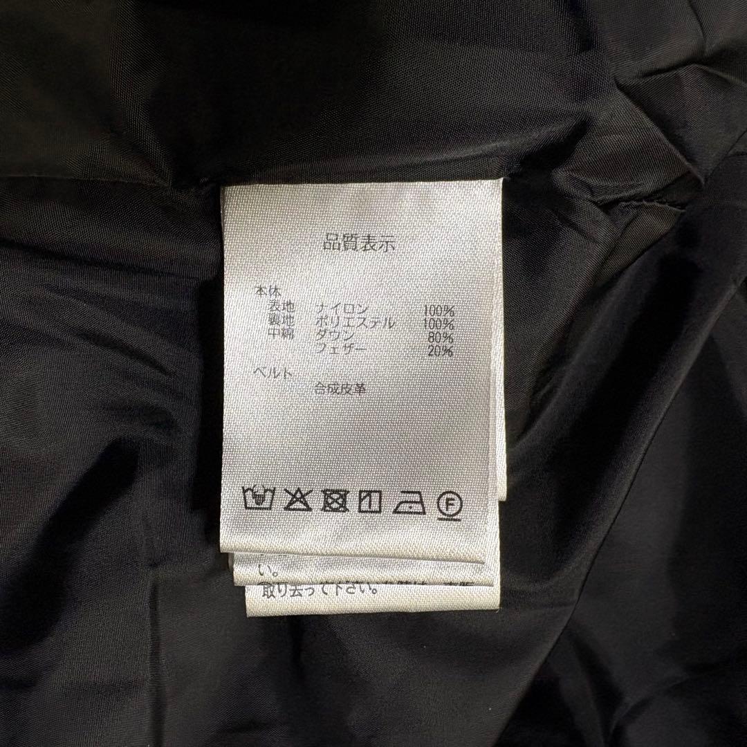 RUIRUE BOUTIQUE ロング ダウンコート Aライン ネイビー L