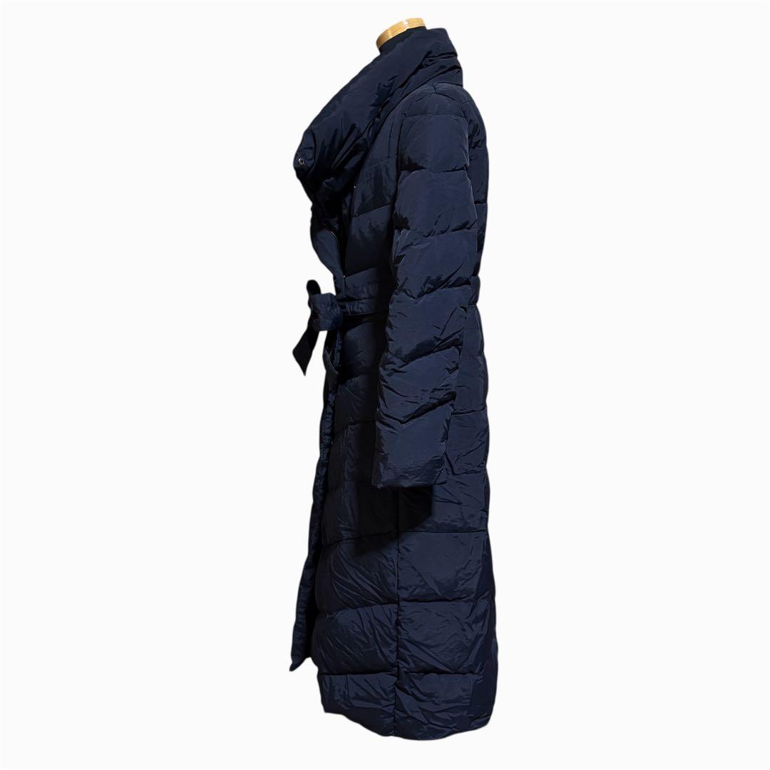 RUIRUE BOUTIQUE ロング ダウンコート Aライン ネイビー L