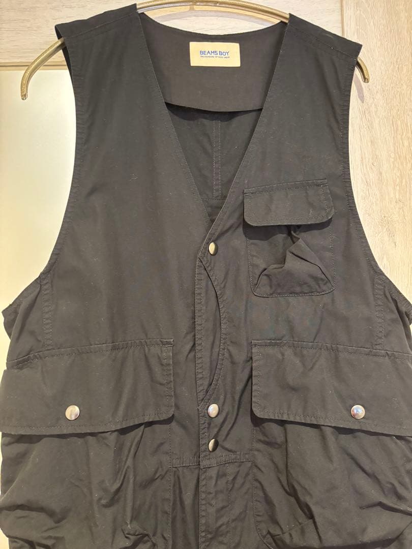 BEAMS　BOY　コットンウェザーハンティングベストオールインワン　サイズ2