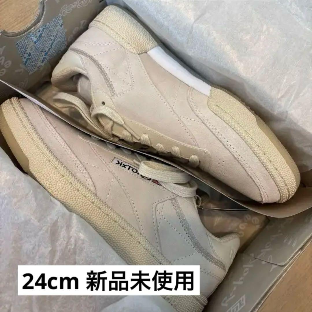 Reebok SixTONES スニーカー クリーム色