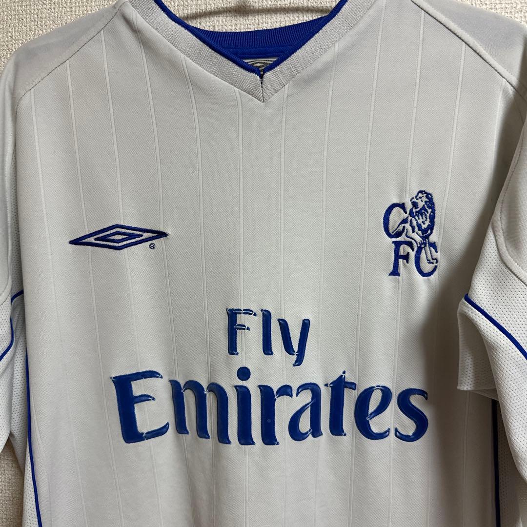 Chelsea FC Umbro シャツ グレー　サッカーt