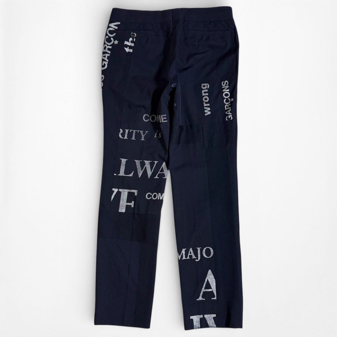 03AW 00s COMME des GARCONS ペイントロゴ パンツ