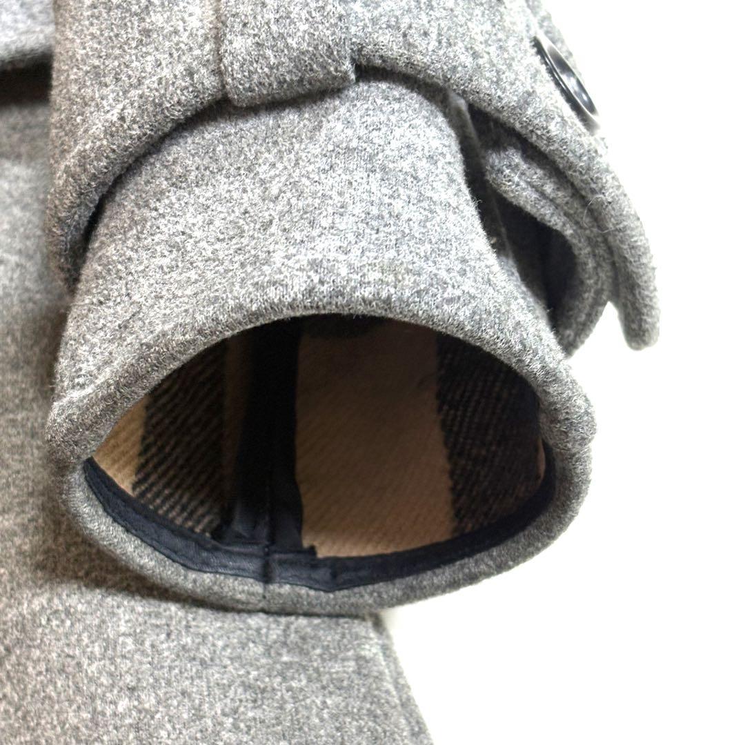 BURBERRY バーバリー　グレー ベルト付きトレンチコート　ノバチェック