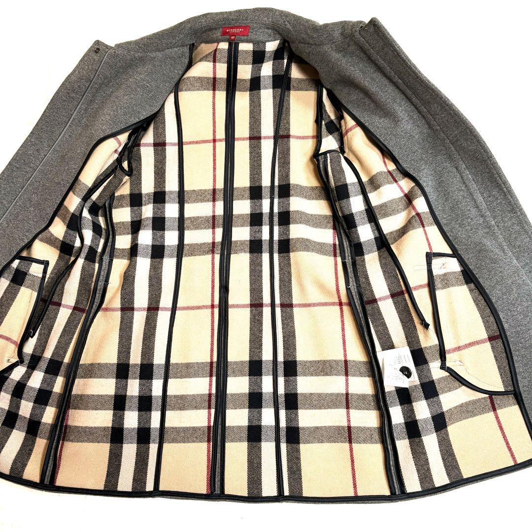 BURBERRY バーバリー　グレー ベルト付きトレンチコート　ノバチェック