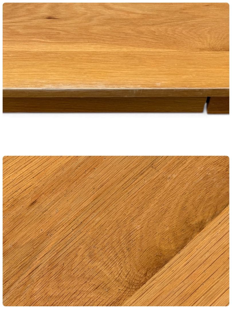 無印良品 無垢材デスク 木製デスク 引き出し付き オーク材 事務机 学習机 北欧