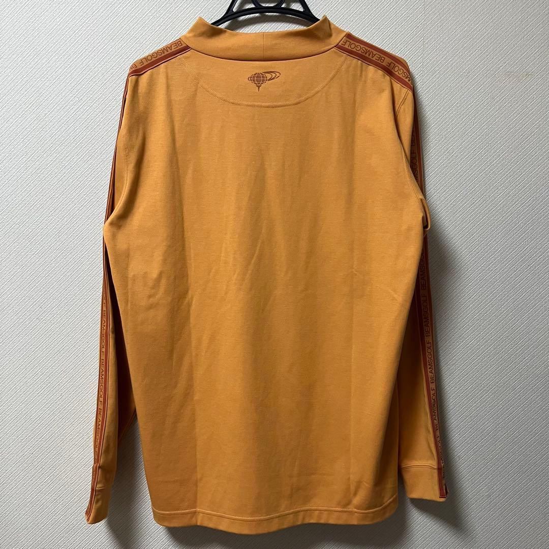 新品 BEAMS GOLF 長袖 ラインロゴ モックネック